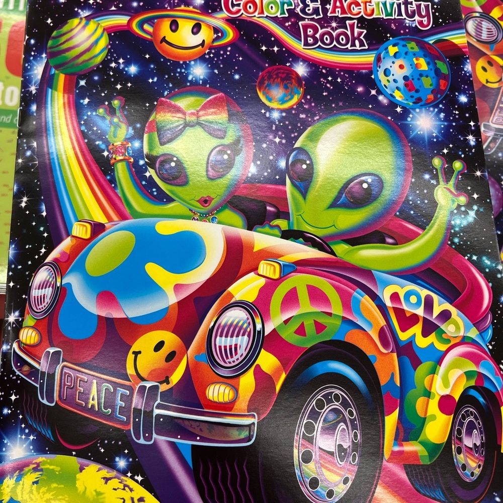 Lisa Frank Zoomer and Zorbit Giant coloring book